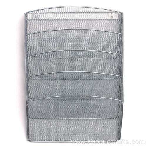 Metal multifunctional file rack wall folder storage box